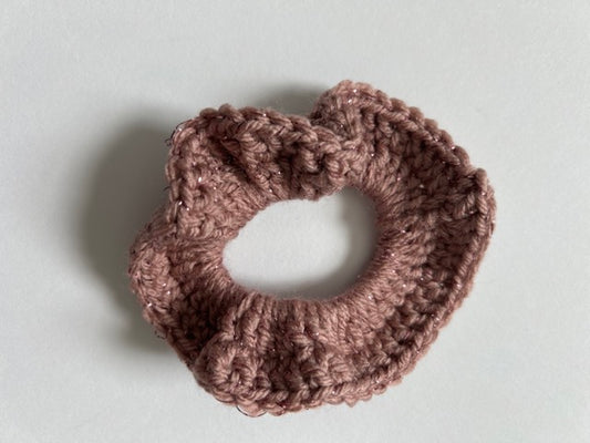 Pink Sparkle Scrunchie